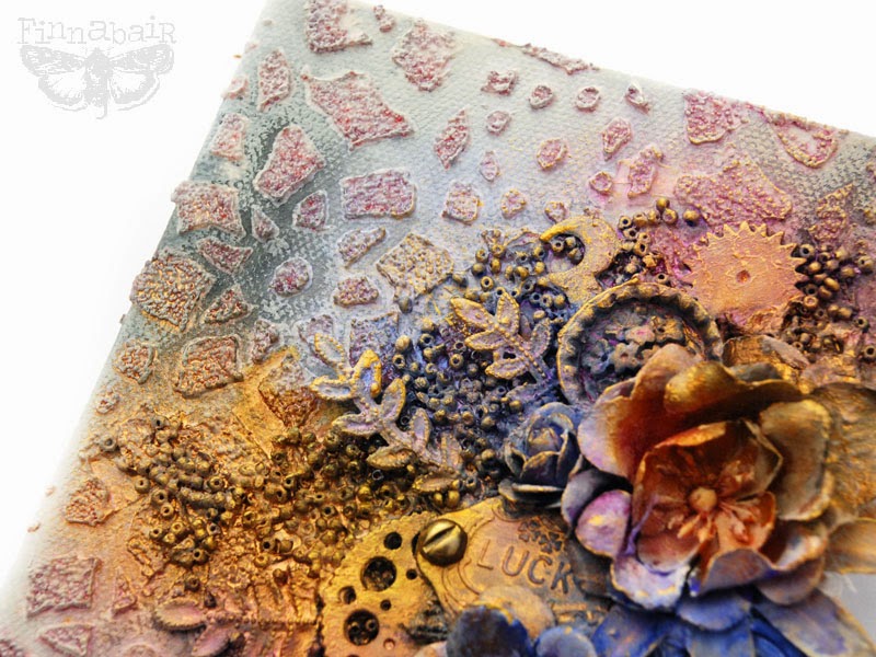 Finnabair Art Recipe Wednesday Textures and Pastels mini collage