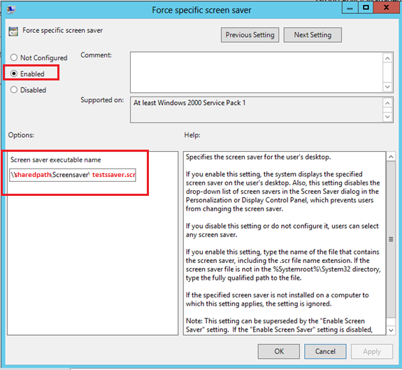Techies Sphere Group policy to deploy screensaver on domain computers.