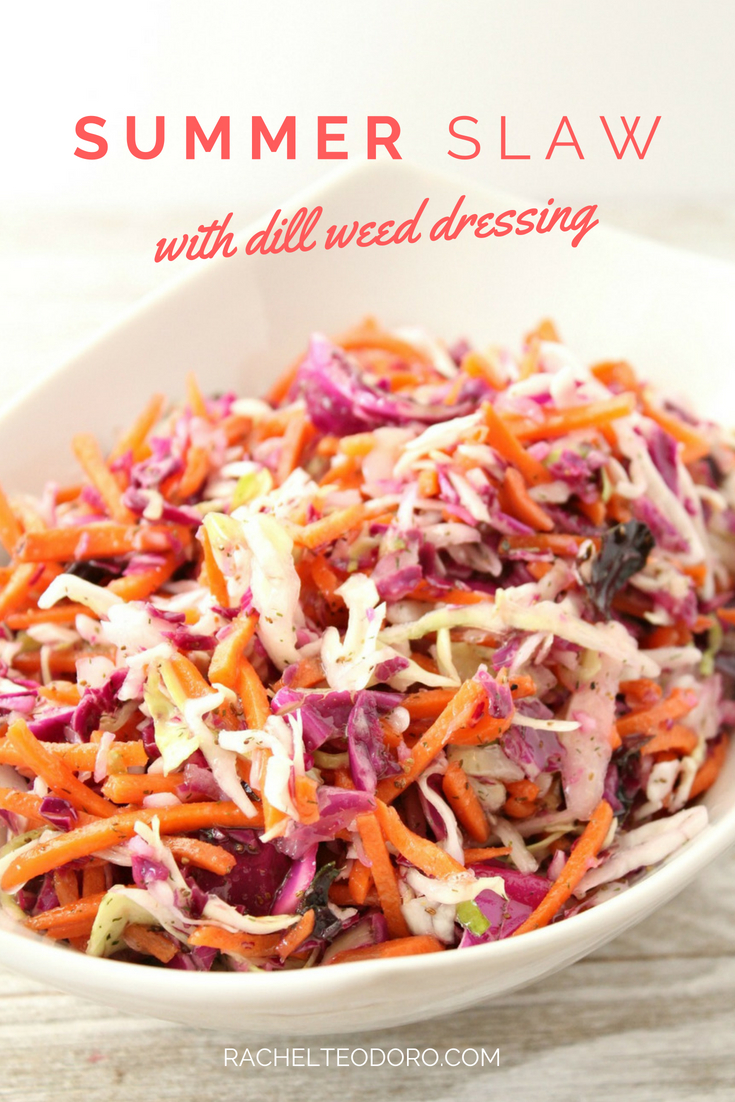 Summer Slaw with Dill Weed Dressing