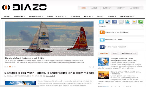 Diazo Blogger Template