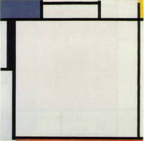 線と色彩だけの絵画、抽象画創始者！ピエト・モンドリアン【a】　青、黄色、黒、赤のコンポジション
