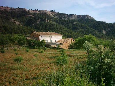 Pantano ,embalse, Pena ,Beceite ,frontera ,Valderrobres, masía