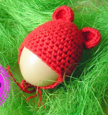 crochet Easter Egg Cozy hat
