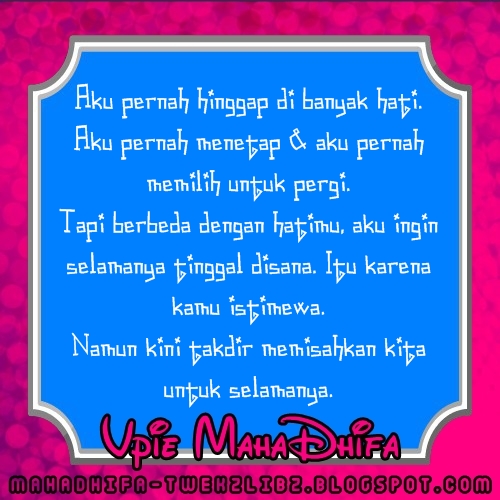 Kamu Memang Sangat Istimewa Pie86peE ~ Vpie MahaDhifa