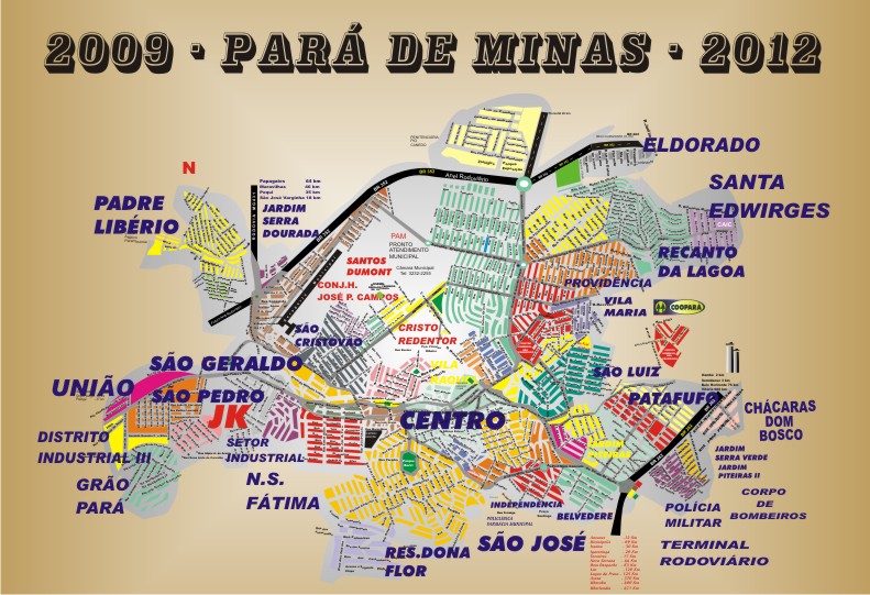 Planta Cartográfica Oficial de Pará de Minas