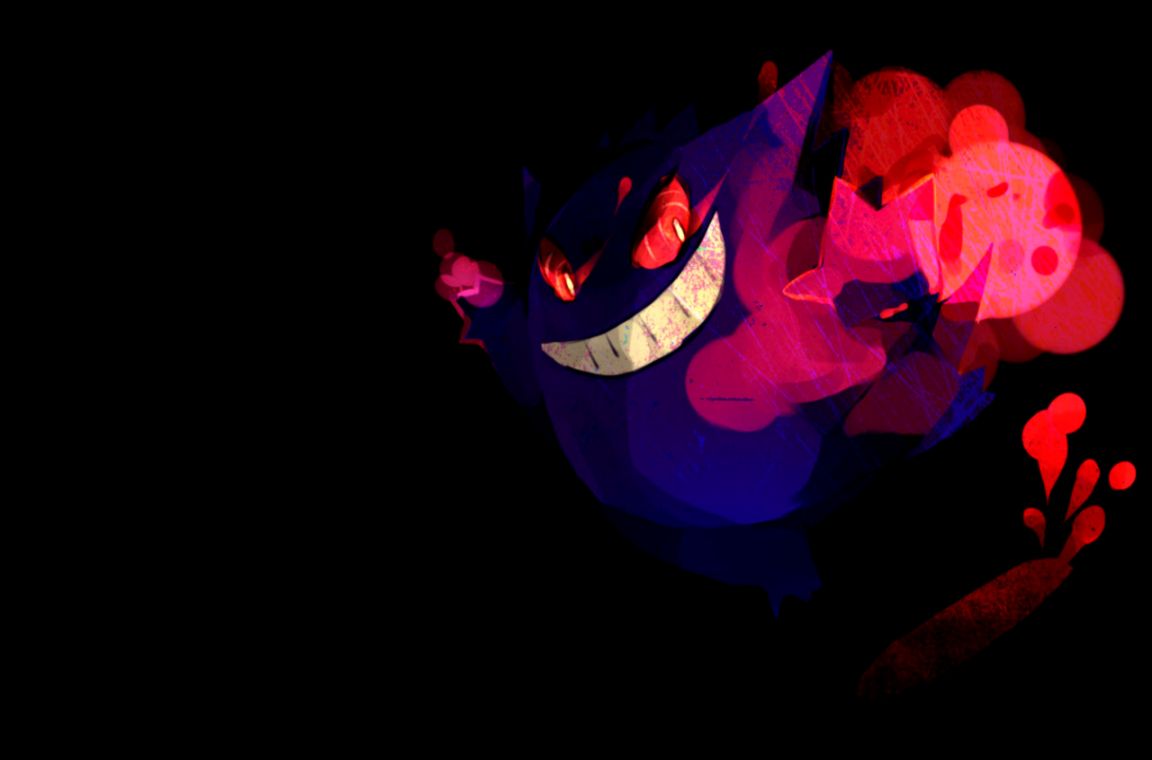 Download Pokemon Gengar Ghost Fresh New Best Quality Wallpaper