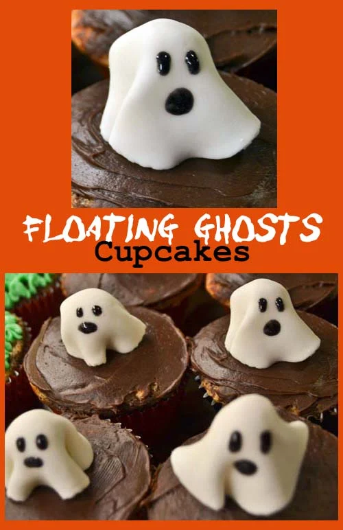 floating ghost cupcakes for halloween