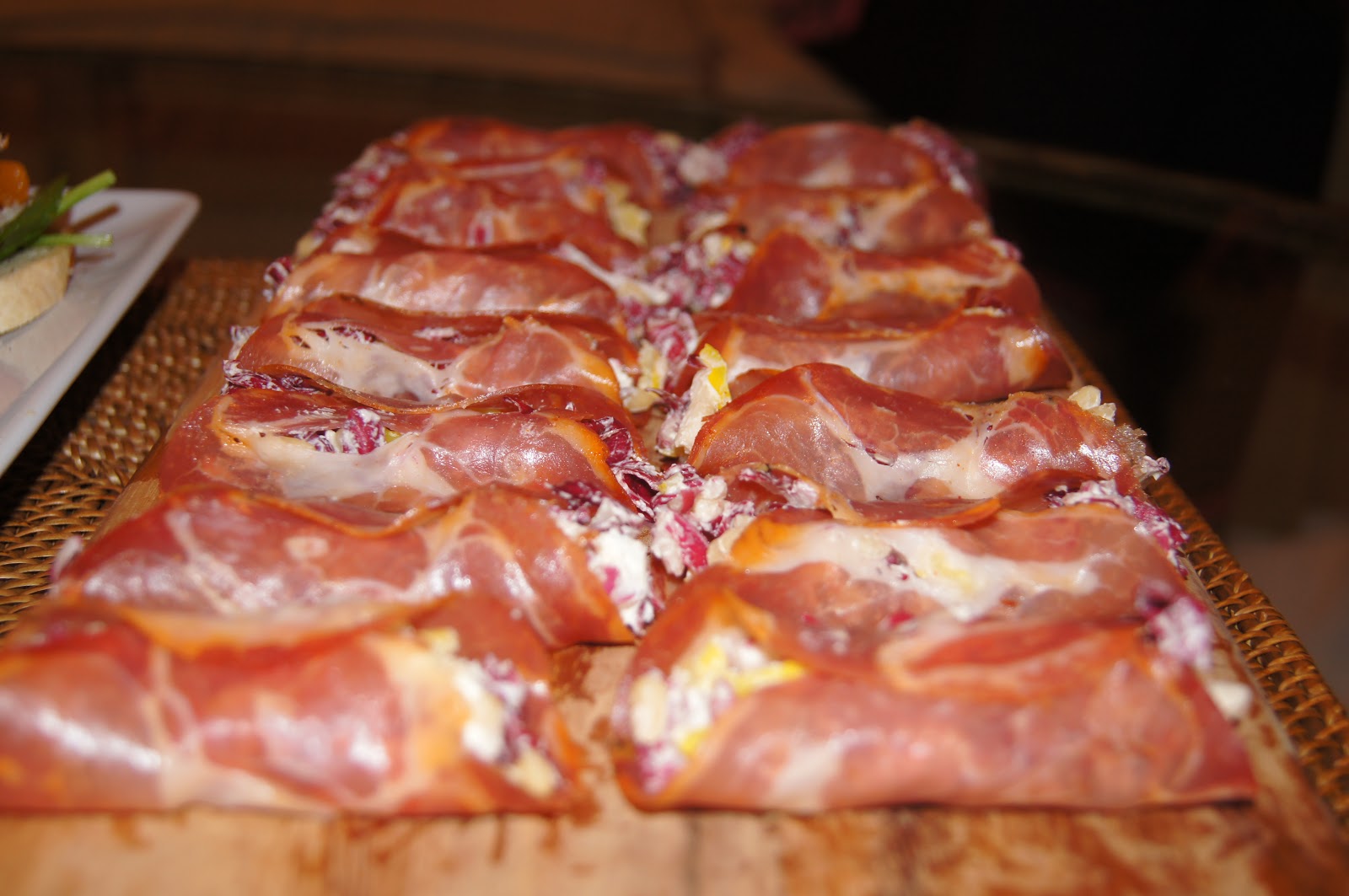 Just the Grub Spicy Capicola Bundles with Goat Cheese and Radicchio