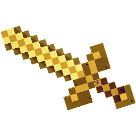 Minecraft Transforming Gold Sword/Pickaxe Mattel Item