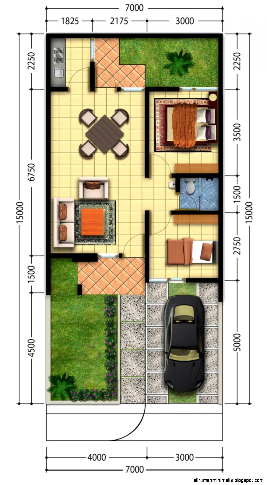57 Gambar Desain Rumah Minimalis Type 54 1 Lantai Terbaru Rumah