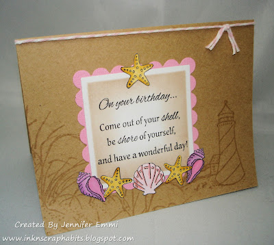 Printable Seashell Birthday Templates