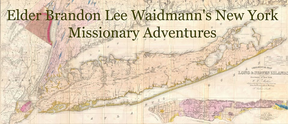 Elder Brandon Waidmann's New York Missionary Adventures