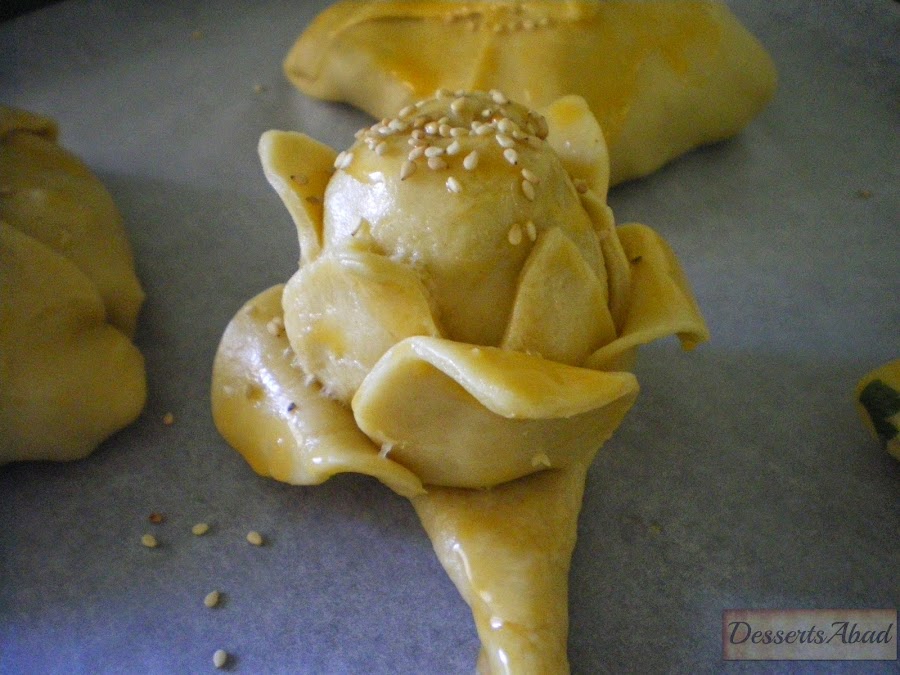 Alcachofas en sorpresa ("alcachofa" antes de hornear)