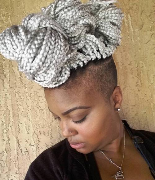 21 Amazing Braids Hairstyles For African American With Shaved