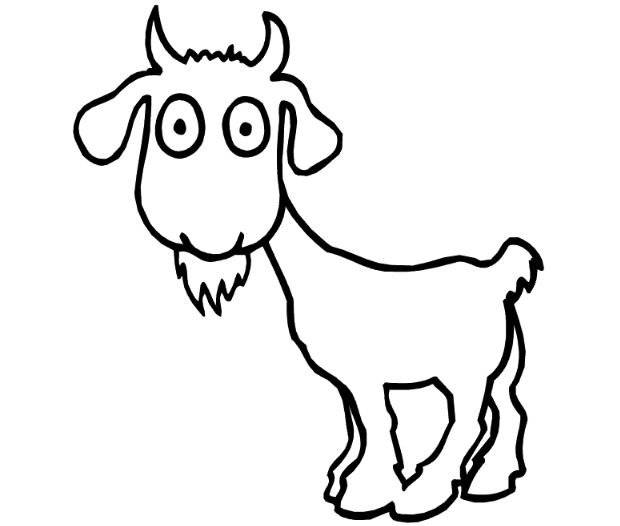 Gambar Mewarnai Kambing Gambar Mewarnai Lucu