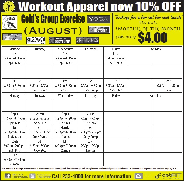 Gold's Gym Saipan August 2013