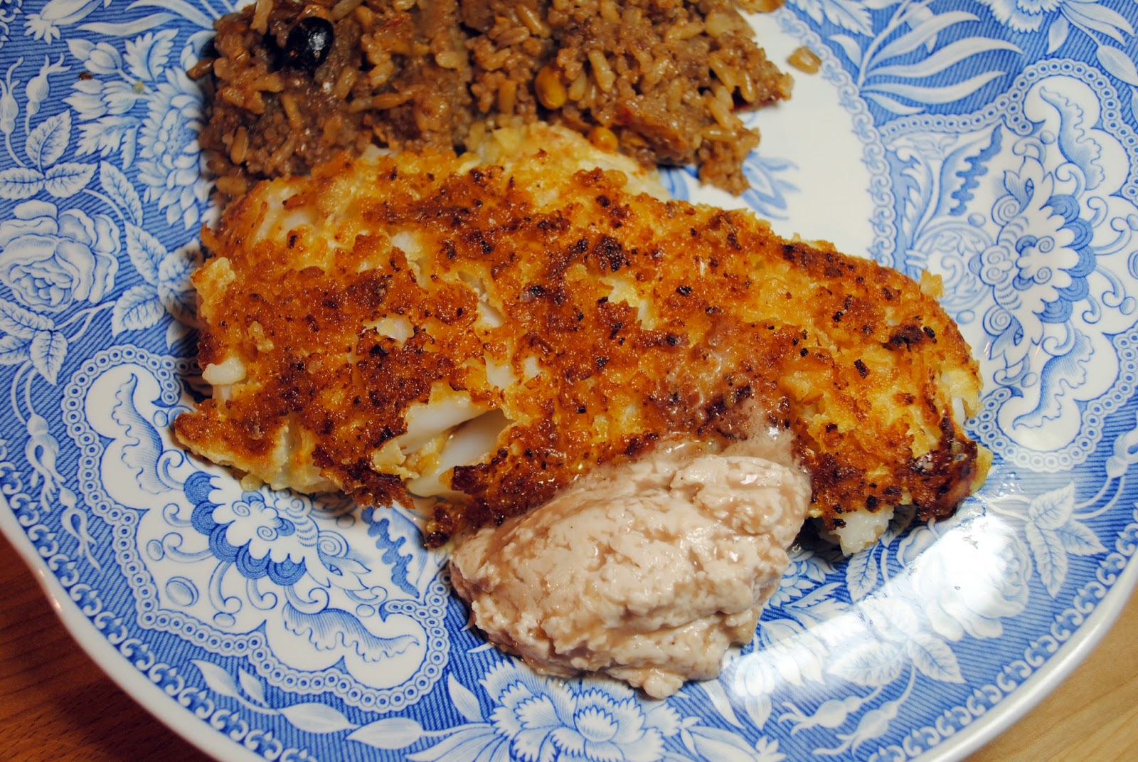 Chez Popine French onioncrusted fish with anchovy butter