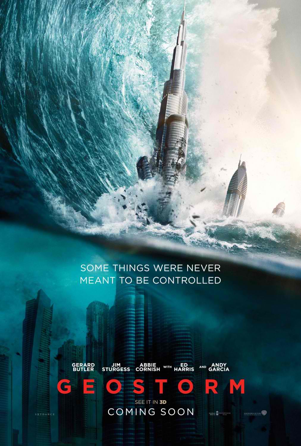 LOOK Tsunamis Eat Up the World's Tallest Structures in Two Disaster Posters for GEOSTORM Reel LOOK Tsunamis Eat Up the World's Tallest Structures in Two Disaster Posters for GEOSTORM Reel