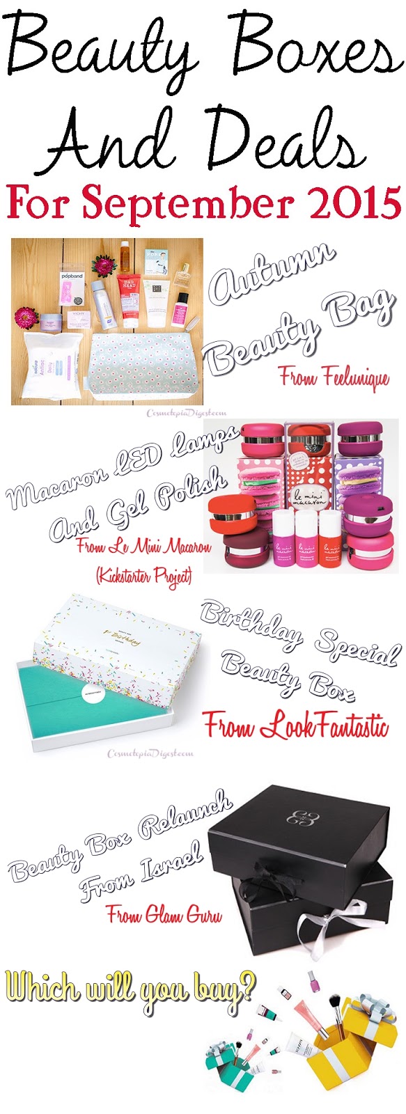 Special Beauty Boxes and Offers For September 2015