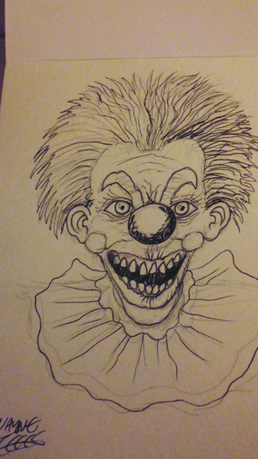 killer klown drawings