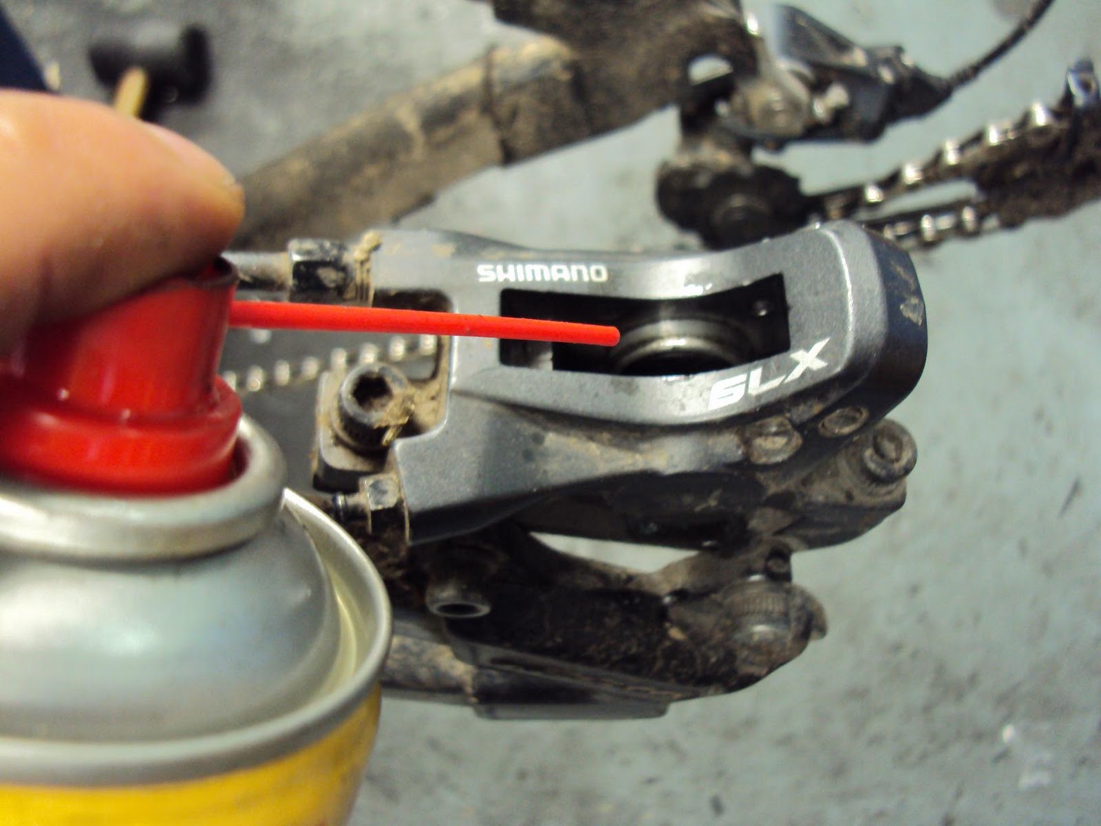 András Gercsényi XC Mountain Biker Cleaning disc brake calipers