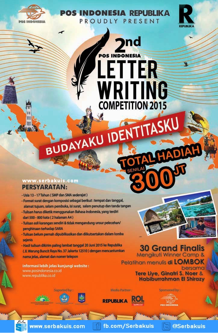 Pos Letter Writing Competition 2015 Berhadiah 300 Juta