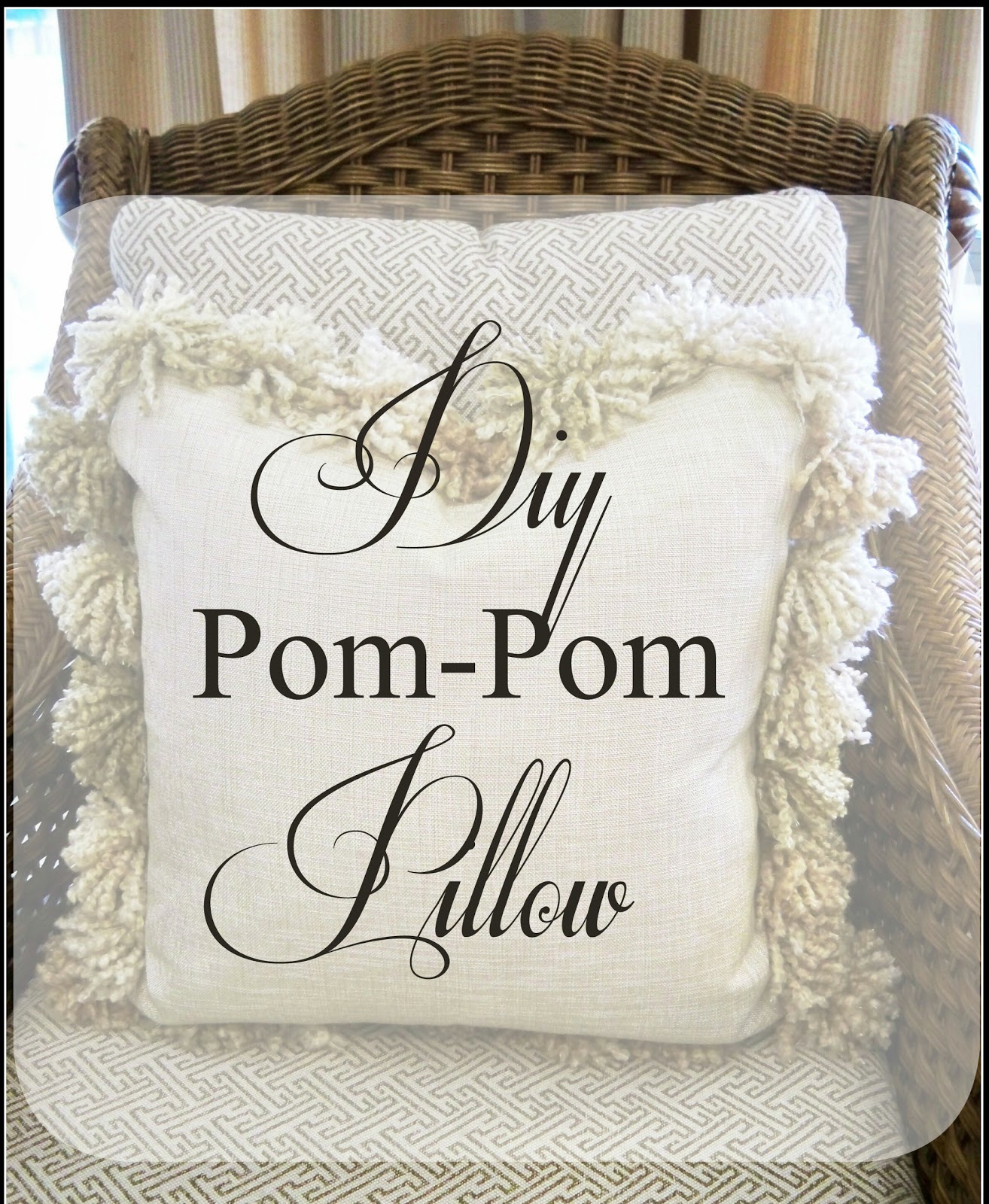 Those Spendy Pom Pom Pillows - Diy Copy Cat