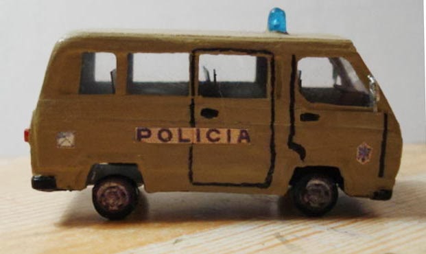 Coche de Policía - Maquetas De Madera