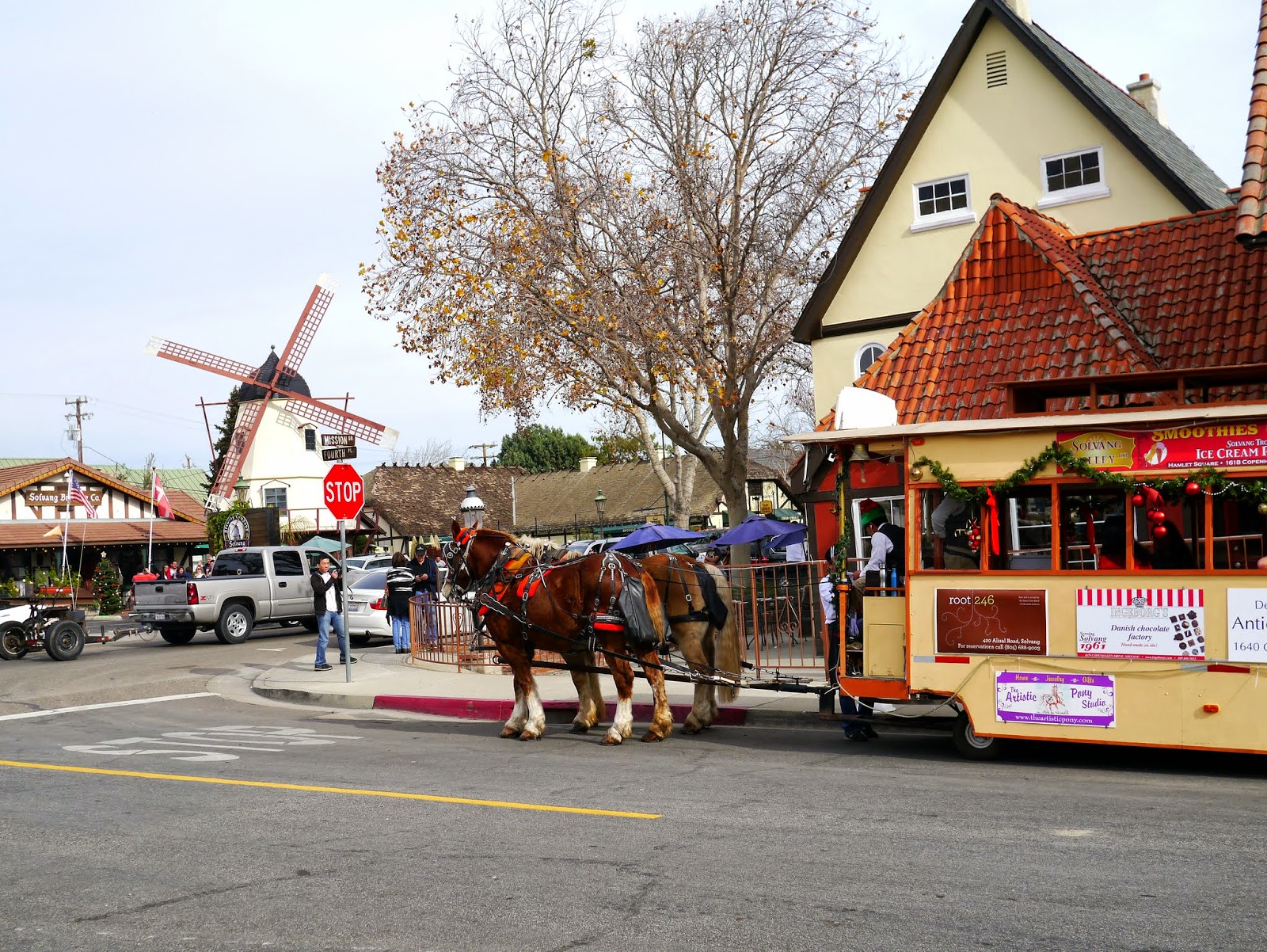Little Hiccups Windmills & Christmas Trees in Solvang