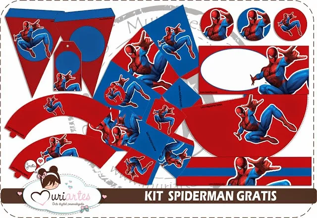 Hombre Araña: Kit para Imprimir Gratis. 