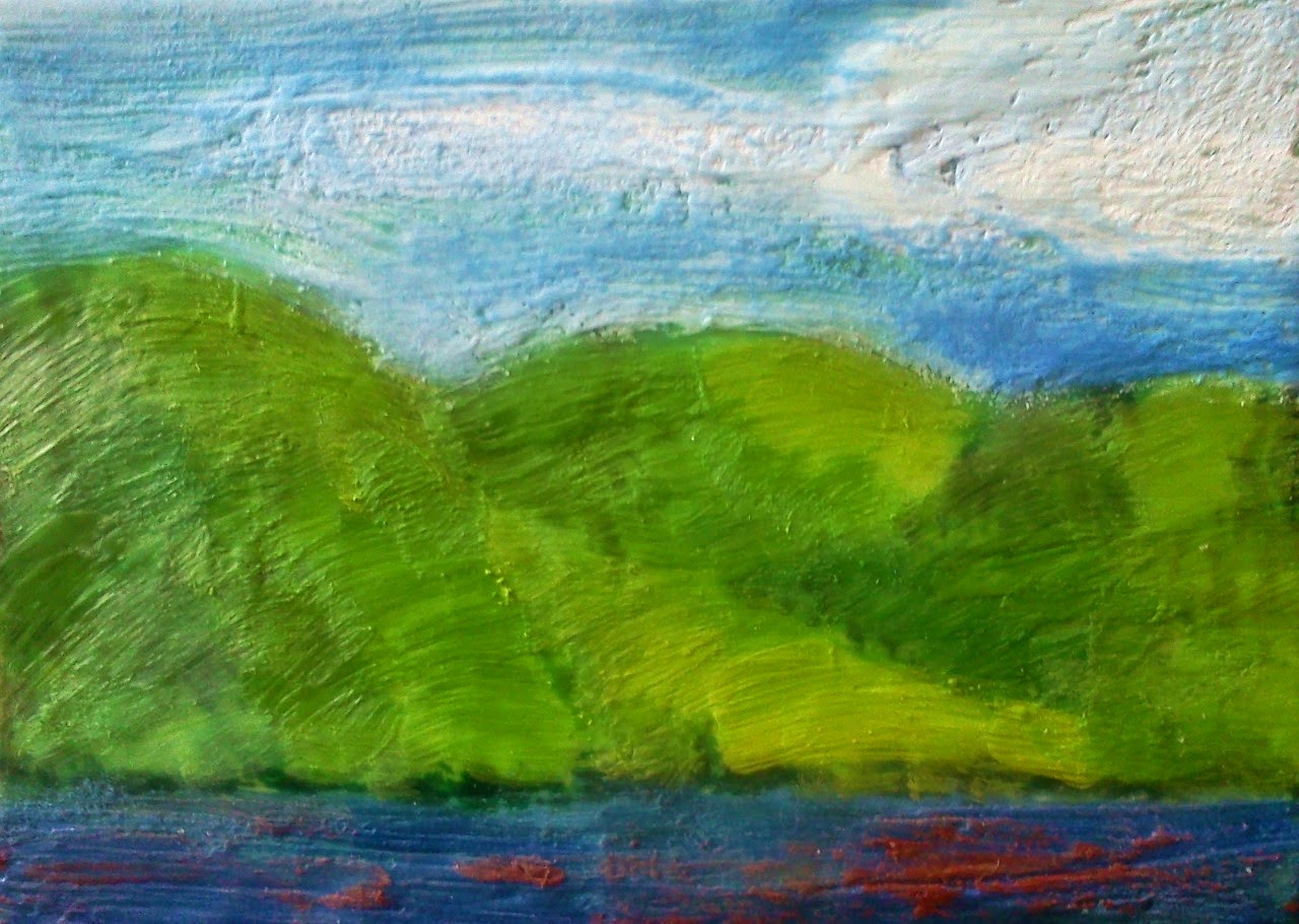 Amador County Artists Association Artist Cynthia DunnSelph demonstrates encaustic techniques