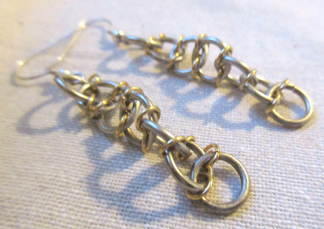 Kokoba: Newly Listed: DNA Chainmaille Earrings