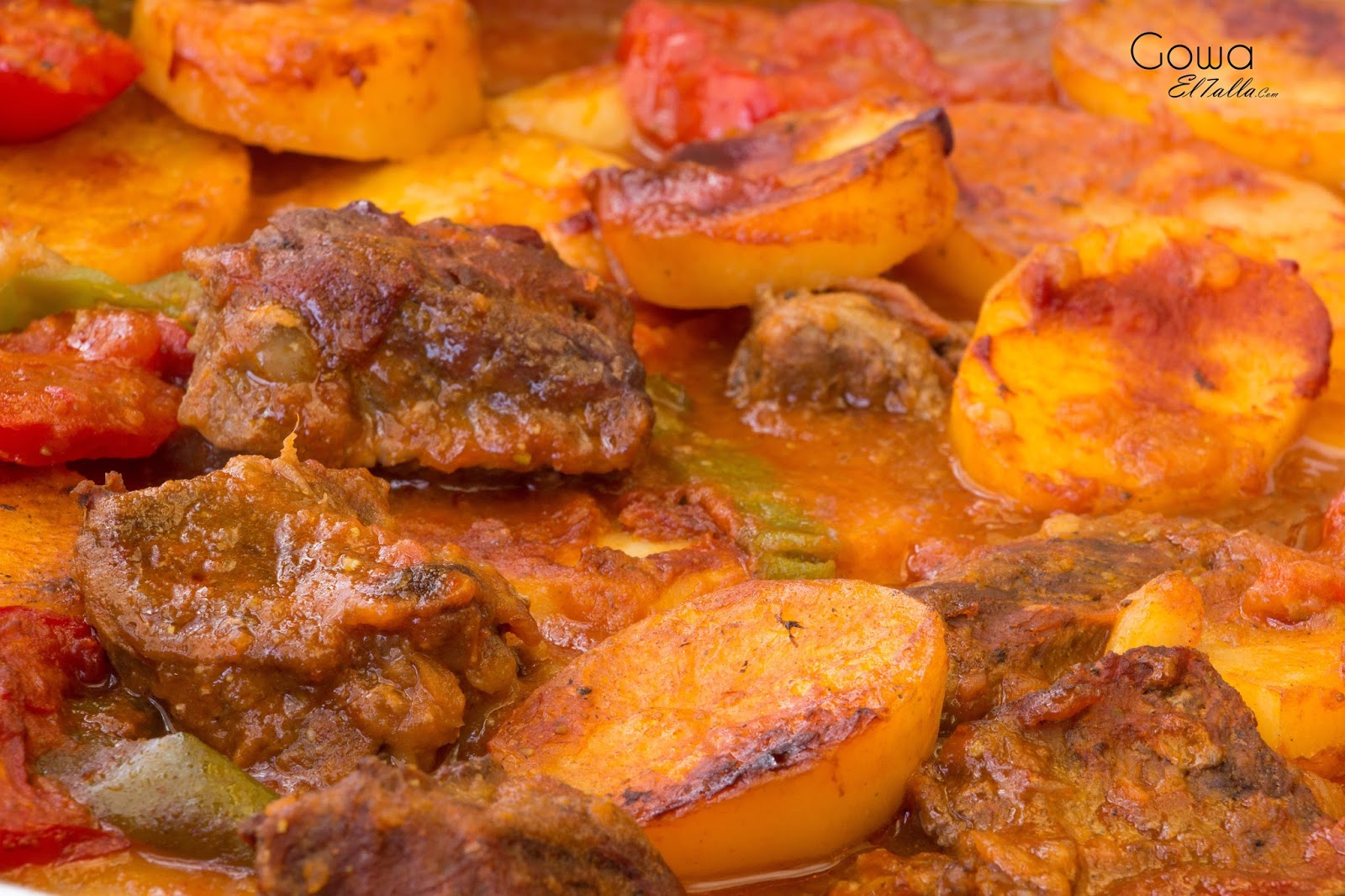 طريقة عمل صينية بطاطس باللحم الضاني في الفرن إفتي