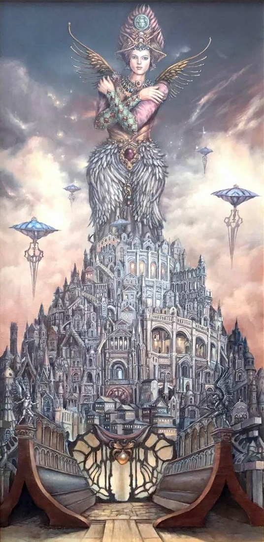 02-Angelic-Empire-Tomek-Sętowski-Oil-Paintings-Magical-Realism-meets-Surrealism-www-designstack-co