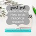 Writing Wednesdays Guest Post: Lauren James - How to do historical research