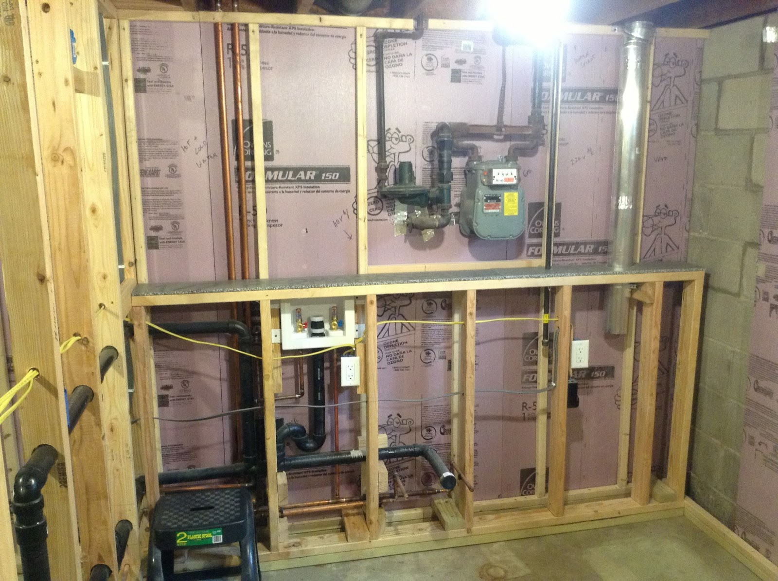 From the Dairy Barn of Iowa to the Skies Project Basement Bathroom and