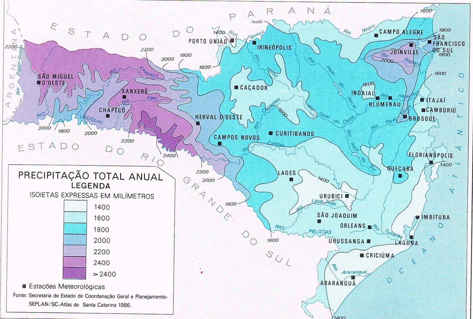 Mapas de Santa Catarina
