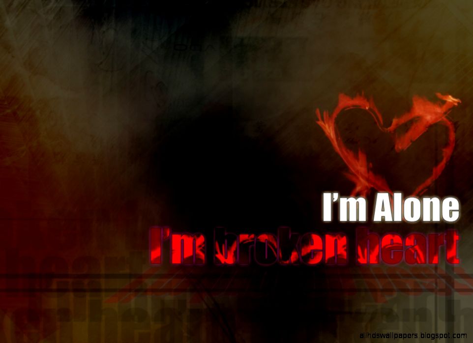 Broken Heart Wallpapers For Facebook I39m Alone 2968 Wallpaper