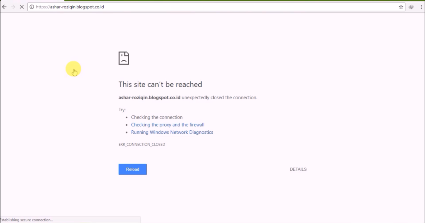 Connection unexpectedly closed. Не удается получить доступ к сайту. Роскомнадзор заблокировал 192.168.1.1. Скрин неработающего сайта. 191.168.1.