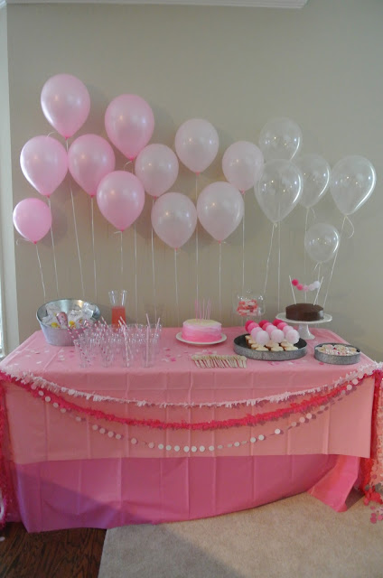 pink ombre first birthday party smash cake
