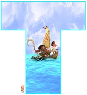 Moana Navegando en el Mar.