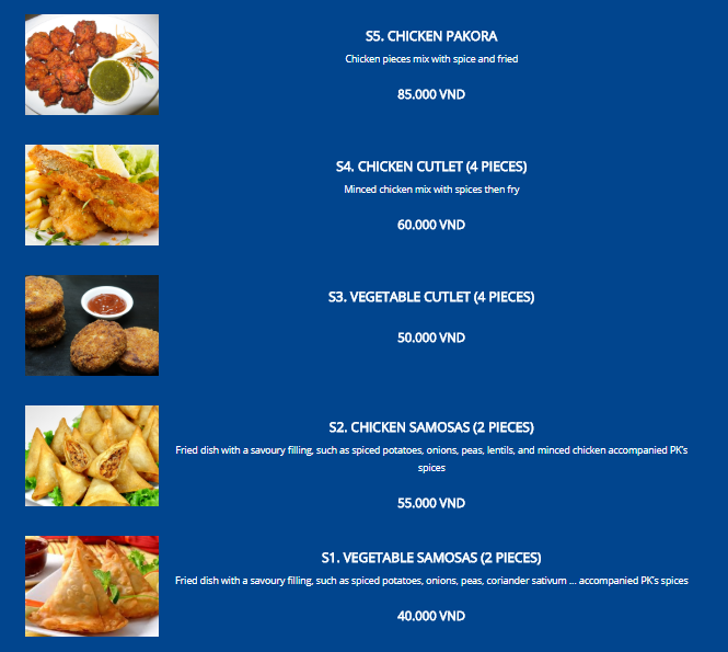 Indian Restaurant HaNoi PK Spice