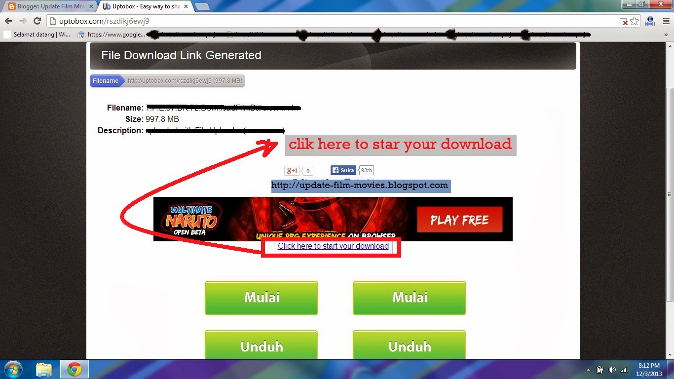 Panduan Dan Cara Download Di Uptobox Update Film Movies