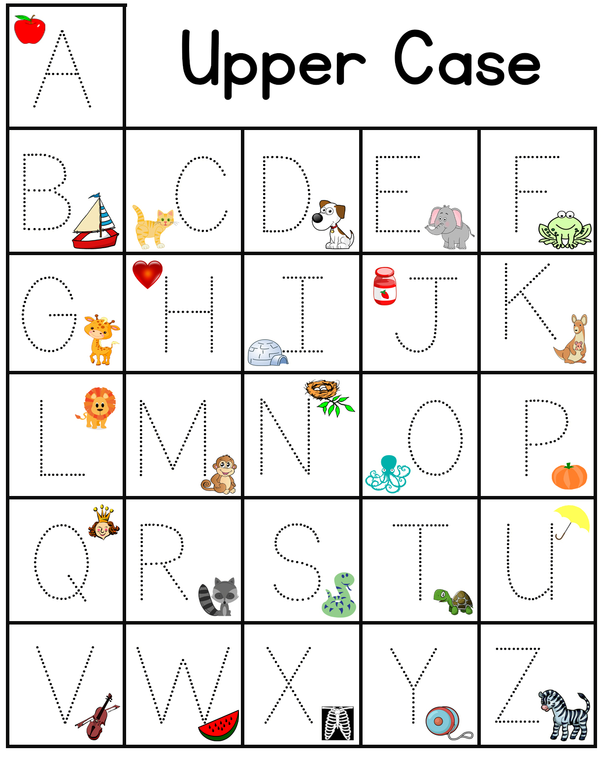 Preschool For Moms Alphabet Upper And Lower Case Trace ables Just 