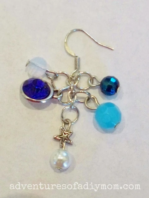 How to Make Blue Sparkle Earrings