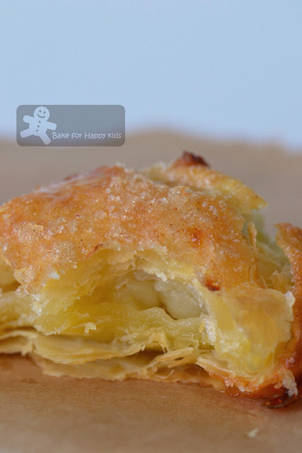 flaky apple turnover homemade puff pastry