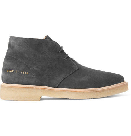 Desert In The City: Common Projects Washed Suede Desert Boots | SHOEOGRAPHY