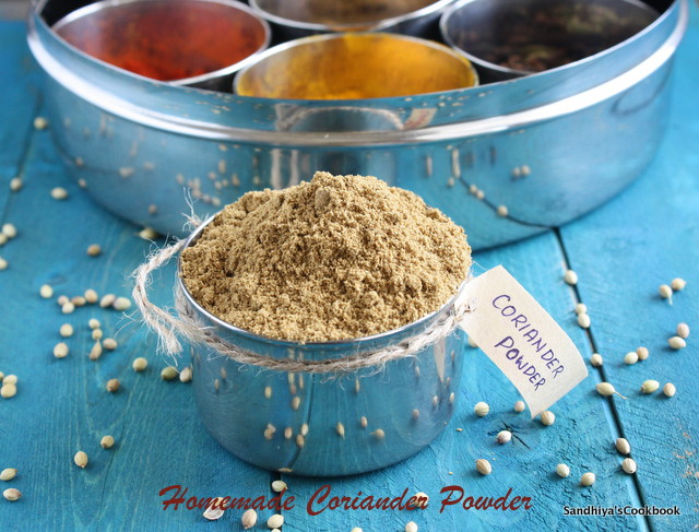 Sandhiya S Cookbook Home Made Coriander Powder Coriander Powder