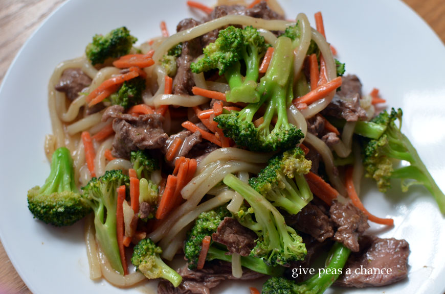 Give Peas a Chance Quick Udon Noodle Stir Fry