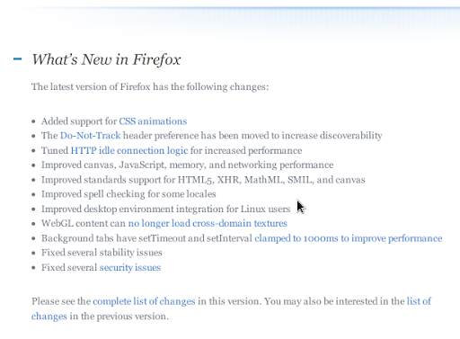 Firefox 5.0 ReleaseNotes